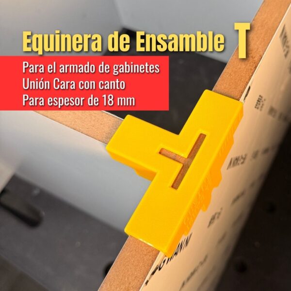 Kit completo de Esquineras de Ensamble para Melamina 18mm - Imagen 3