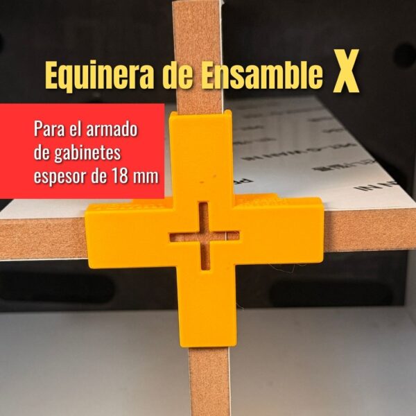 Kit completo de Esquineras de Ensamble para Melamina 18mm - Imagen 4